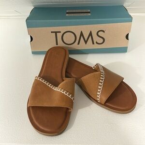 TOMS Shea Tan Leather Sandal